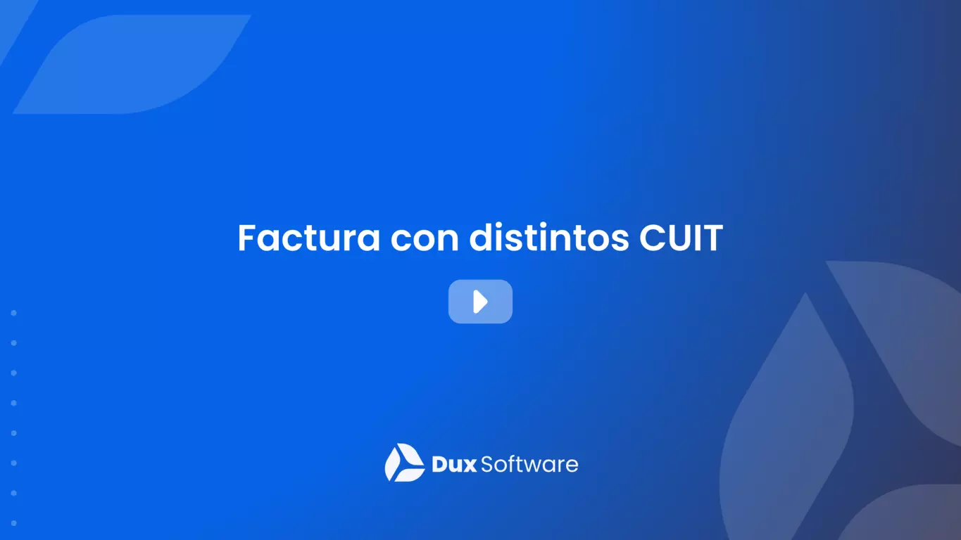 Factura con distintos CUIT