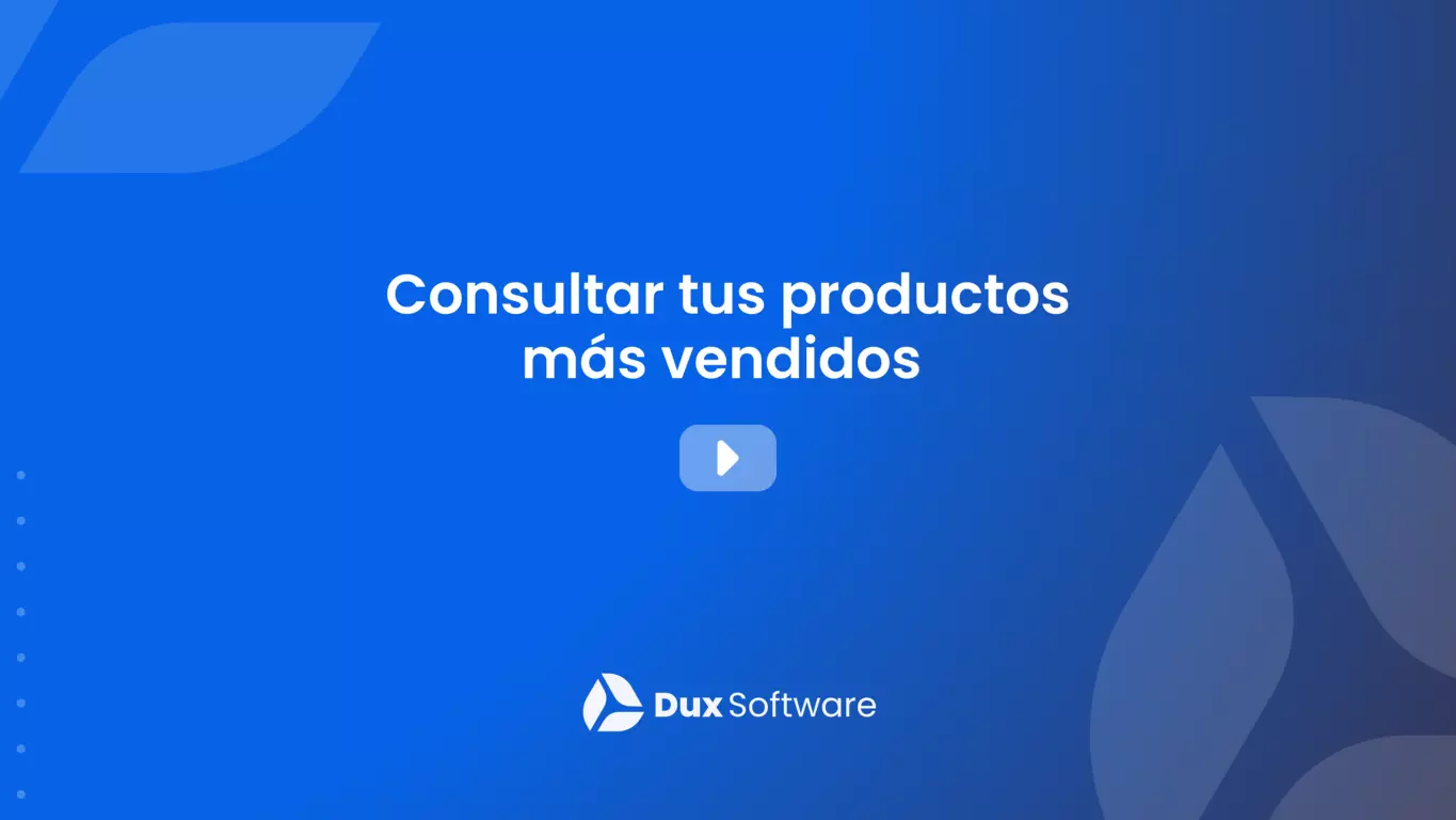 3. Consulta tus productos más vendidos