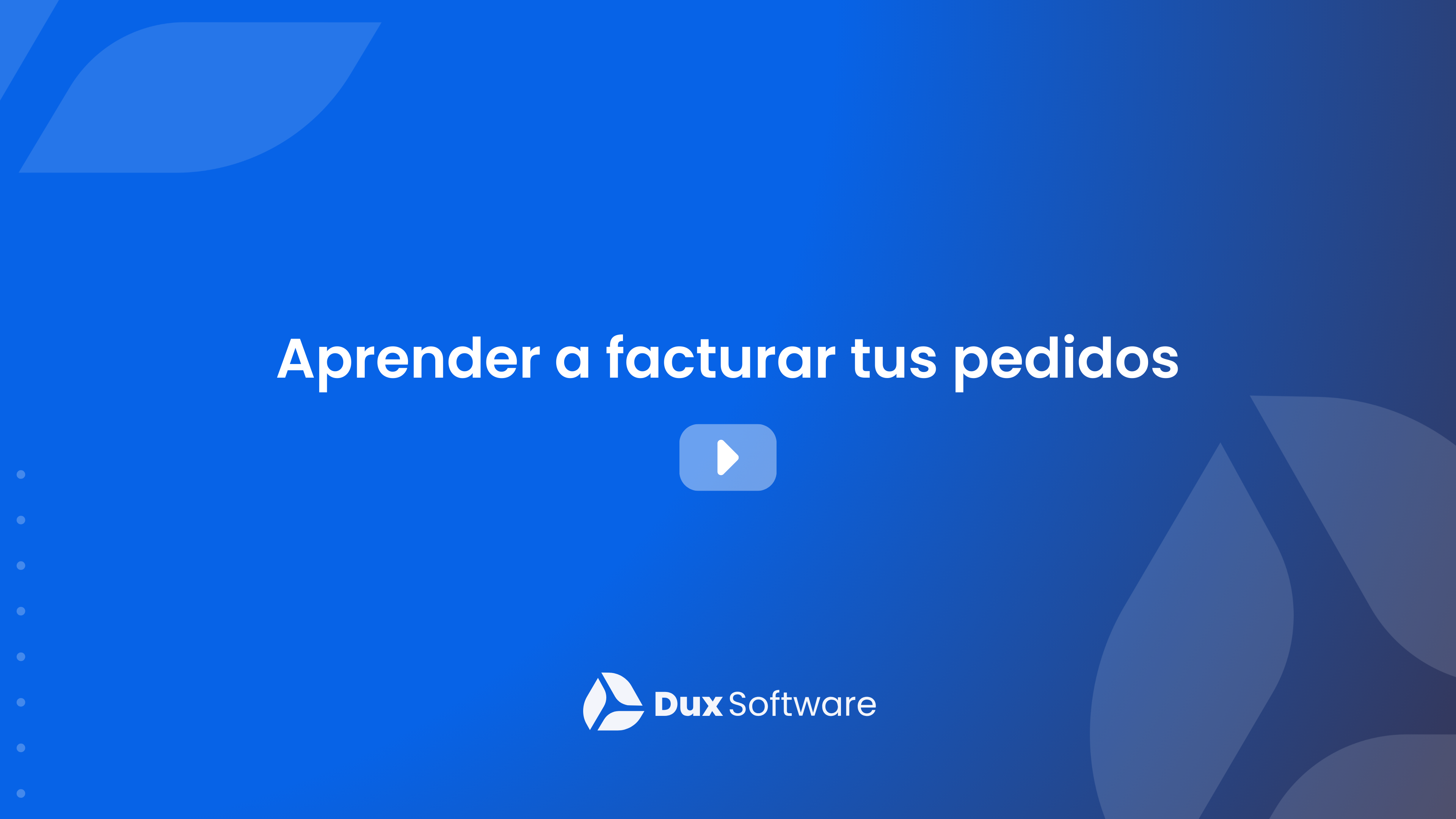 Aprende a facturar tus pedidos