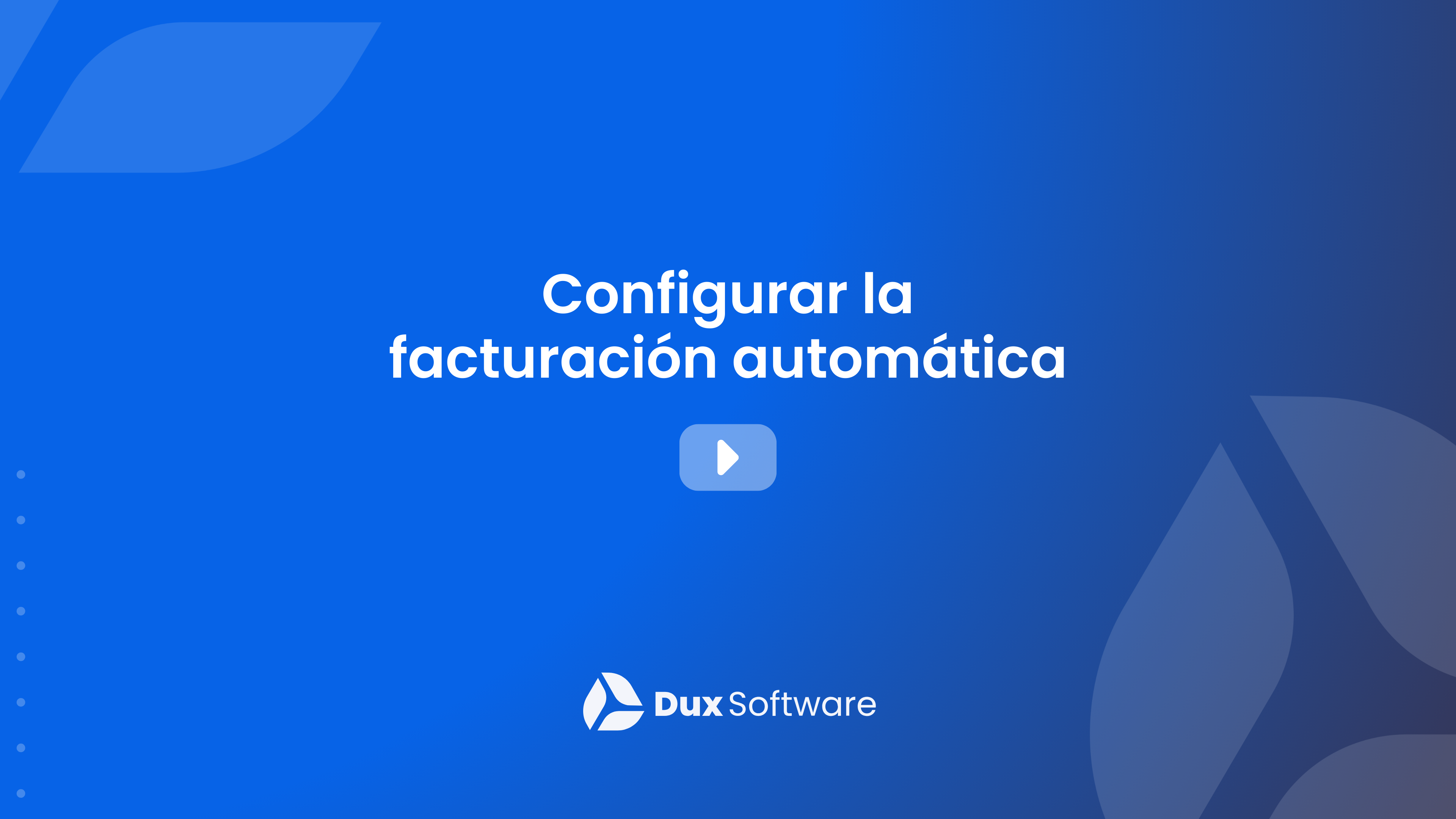 Configura la facturación automática