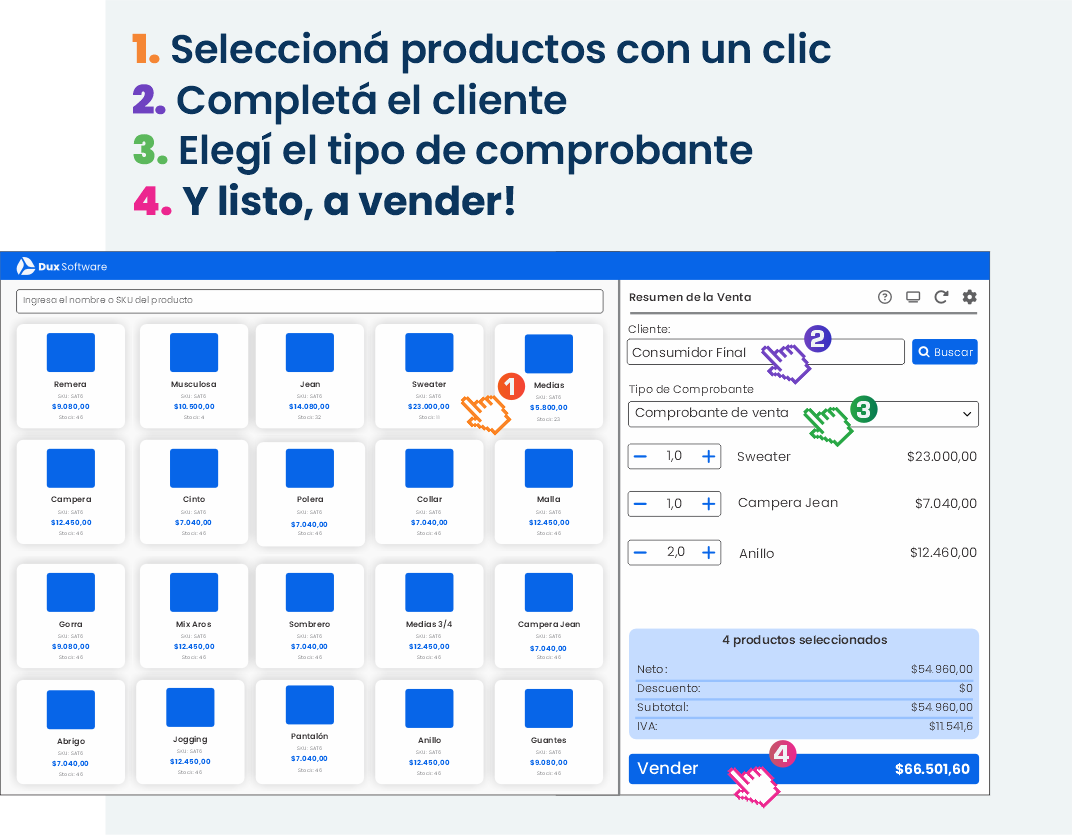 Vendé rápido y ágil con un Software de Punto de Venta